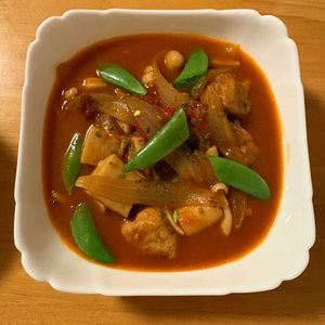 rokaの作ってみた!投稿(【エリンギと豚肉のゴロゴロデミ風煮込み】短い煮込み時間で♪)