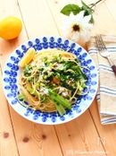 しらすと小松菜のレモン醤油ペペロンチーノ