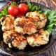 ソース要らず♪大葉塩昆布のチーズ入り味噌つくね