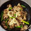 スタミナがつく！にんにくの芽と豚肉のだしマヨ炒めの工程5