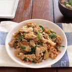 みそ漬けマジックでお肉柔らか！豚肉と舞茸のプルコギ風みそ炒め