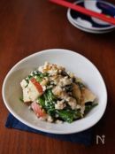 春菊とリンゴの白和え