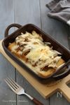 厚揚げと舞茸の納豆チーズ焼き