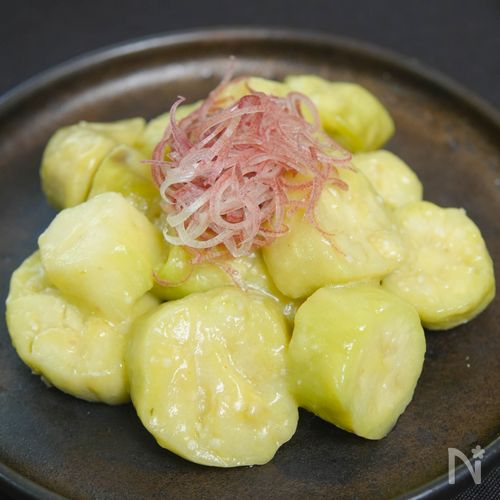 翡翠なすのわさびオイル和え