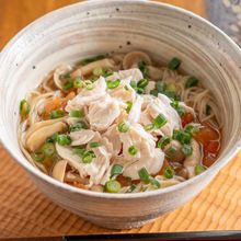 【鶏ささ身とトマトのにゅうめん】つゆがおいしい♪