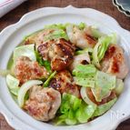 塩こうじ鶏とキャベツの炒め物