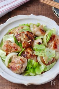 塩こうじ鶏とキャベツの炒め物
