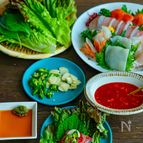 韓国式お刺身の食べ方・韓国式でお刺身パーティー♪