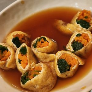 みちょの作ってみた!投稿(じゅわっと溢れ出る美味しさ♡『お揚げの野菜巻き』)