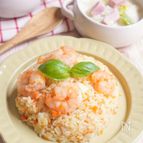 みんな大好きカレー風味の海老チーズライス