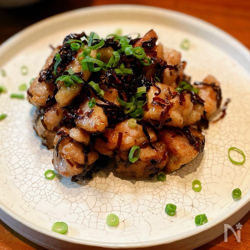 焼いて、混ぜるだけ。中毒性やばい【塩昆布バターチキン】