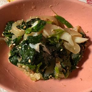 チョビの助の作ってみた!投稿(【かまぼことほうれん草のごま和え】かまぼこリメイク味バッチリ)