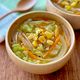 野菜たっぷり♩味噌ラーメン風スープ
