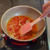 海老とほうれん草のトマトクリームパスタ♪の工程4