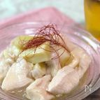 冷やして夏のビールのお供に。水晶鶏と長ネギの和風マリネ