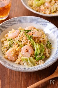 【えびとレタスの卵炒飯】おうちで絶品！何度も食べたい炒飯♪