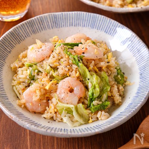 【えびとレタスの卵炒飯】おうちで絶品！何度も食べたい炒飯♪
