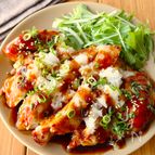 ワンパン10分！【鶏むねチキンステーキ☆甘酢おろしダレ】