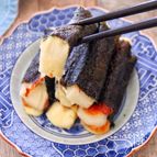 ［生ハムチーズ磯辺焼き］おせちのお餅リメイク！塩味が美味しい