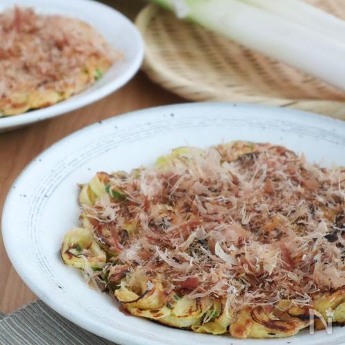 長ねぎ1本消費!うま味たっぷり米粉のねぎ焼き
