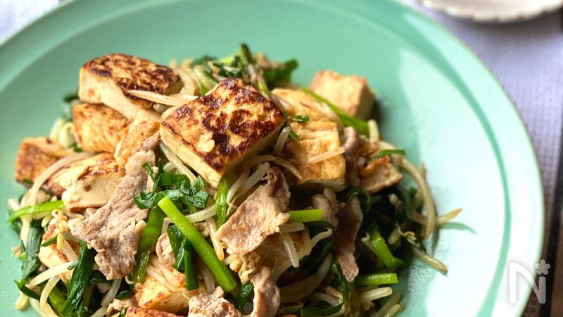 男子に人気 豚こまニラもやしの豆腐チャンプルー By Asuca レシピサイト Nadia ナディア プロの料理家のおいしいレシピ