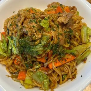 くだもの大好き🧡の作ってみた!投稿(生麺で絶品ソース焼きそば)