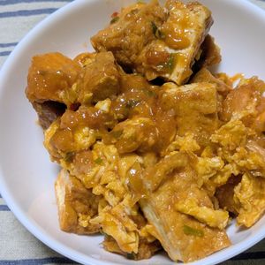 はるねこの作ってみた!投稿(【厚揚げでボリュームアップ】厚揚げエビチリ)