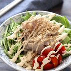 【豚しゃぶサラダうどん】全てレンチンでできて激旨！！！