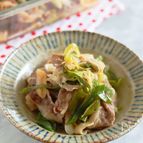 レンジで簡単！牛肉と白ねぎのしぐれ煮