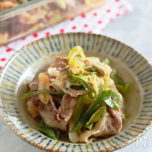 レンジで簡単!牛肉と白ねぎのしぐれ煮