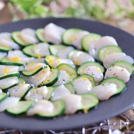 ズッキーニとほたてのイタリアンカルパッチョ By Mimi レシピサイト Nadia ナディア プロの料理家のおいしいレシピ