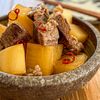 ごま油が決め手《大根と牛すじのピリ辛煮》