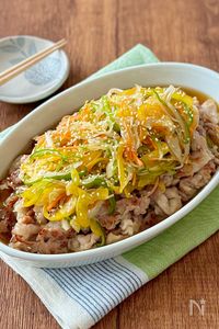 野菜たっぷり♩豚肉の南蛮漬け