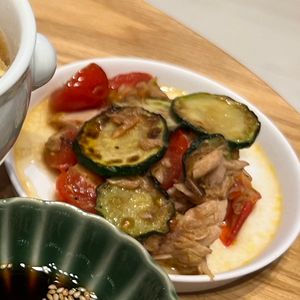 miriの作ってみた!投稿(旨味がじゅわ〜『ズッキーニとトマトのデリ風♡焼きツナマリネ』)