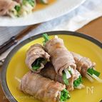 レンジで簡単！にら肉巻き