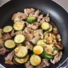 豚肉とズッキーニの甘辛ガリマヨ炒めの工程4