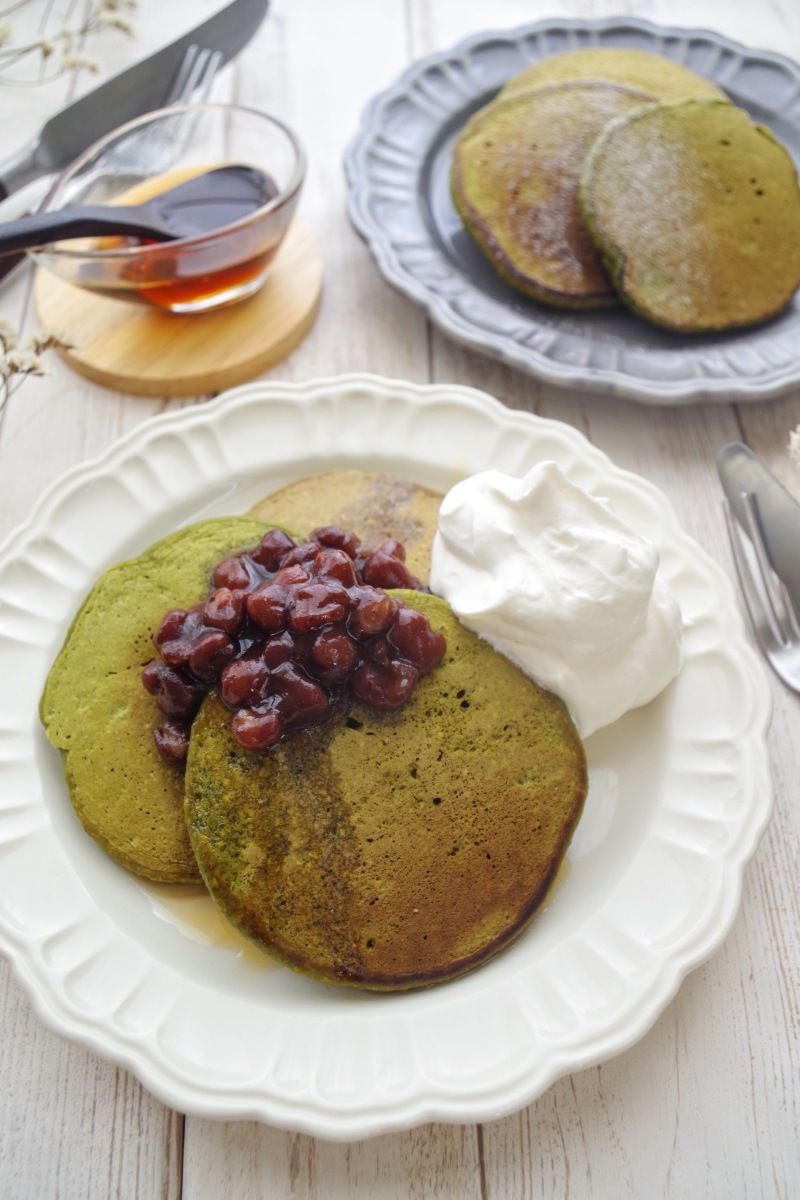 お豆腐効果でふわもち オートミール抹茶パンケーキ レシピサイトnadia