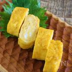【卵焼き】梅チーズ香る♪卵１個でふんわり厚焼き玉子