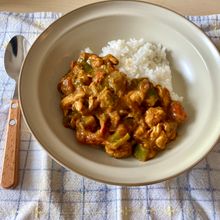 1/2日分の夏野菜!!トマトとチキンのコクうまカレー