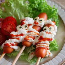 豆腐クリームのミイラフランク