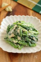 材料2つ!ほうれん草のタルタル和え