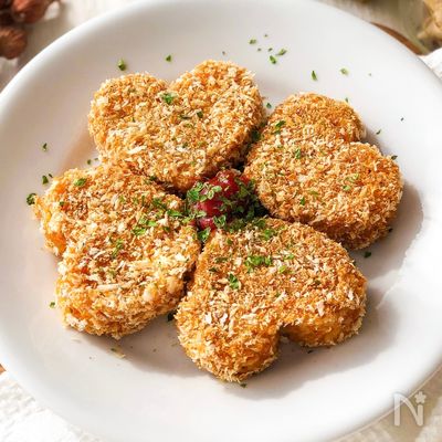 揚げない!とろとろチーズのヘルシーライスコロッケ♡