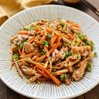 【豚こま肉のきんぴらごぼう】ご飯やおつまみにも最高♡
