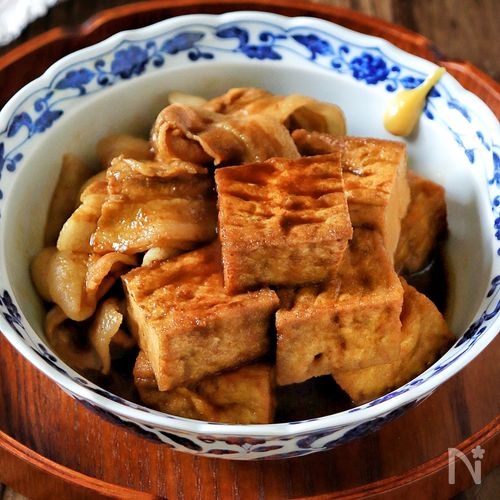 こっくり【豚バラと厚揚げの味噌煮】