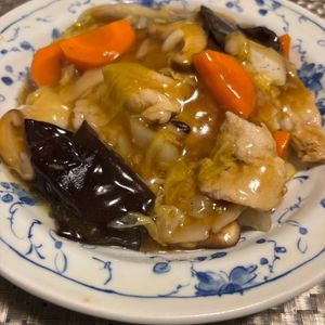 みきプルーンの作ってみた!投稿(豚バラ白菜のあんかけ中華丼)