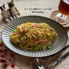 簡単‼︎うまい😋キャベツと鮭のクリームパスタ🍴