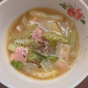 たりおの作ってみた!投稿(【白菜とポテトのカレースープ】味付け簡単！温かくてほっこり◎)