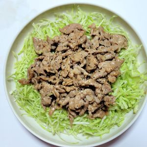 ふうかの作ってみた!投稿(豚こまキャベツの甘辛しょうが焼き【#簡単#時短#節約】)