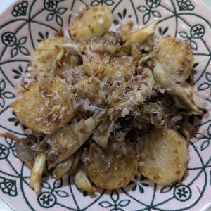たかし（娘2人）の作ってみた!投稿(旨味たっぷり【長芋と舞茸のおかかバター炒め】お弁当にも◎)