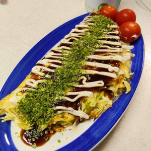 もんぶらん°・*:.。.☆の作ってみた!投稿(ライスペーパーで簡単！「カリッもちっ♡キャベツのお好み焼き」)